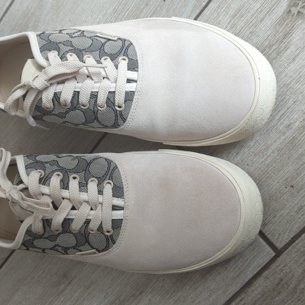 Coach Skate Lace Up Sneaker In Signature Jacquard suede - Picture 7 of 7